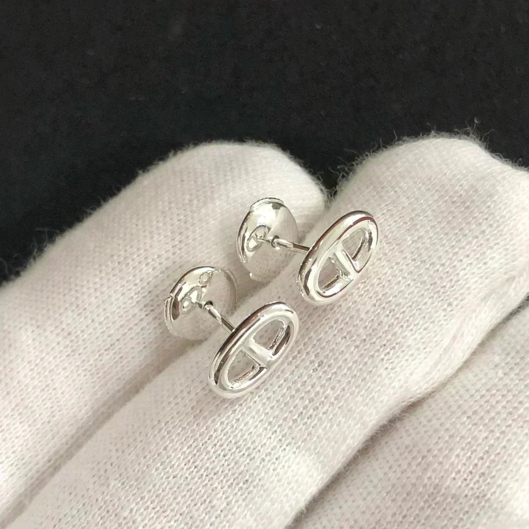 [Kaelin Vow]CHAINE SMALL EARRINGS GOLD AND SILVER