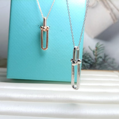 [Kaelin Vow]HARDWEAR DROP DOUBLE LINK PEDANT NECKLACE