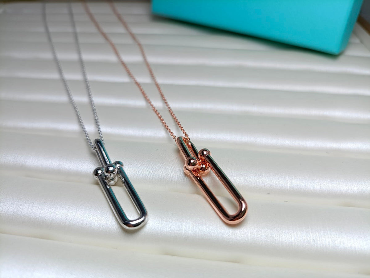 [Kaelin Vow]HARDWEAR DROP DOUBLE LINK PEDANT NECKLACE