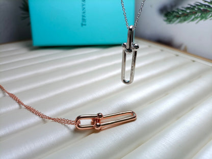 [Kaelin Vow]HARDWEAR DROP DOUBLE LINK PEDANT NECKLACE