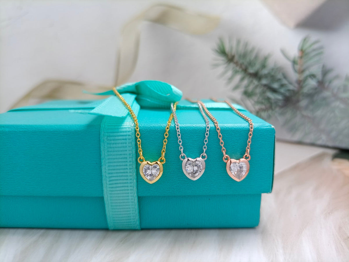 [Kaelin Vow]HEART BIG DIAMOND NECKLACE