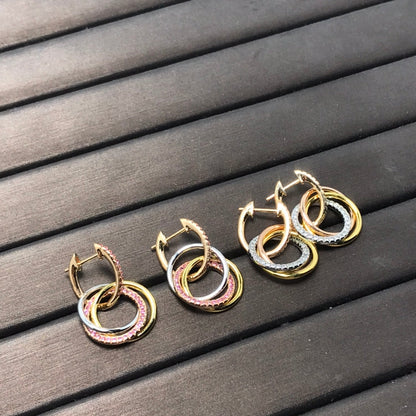 [Kaelin Vow]TRINITY EARRINGS GOLD DIAMOND