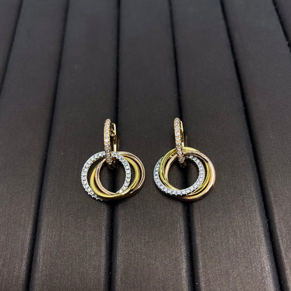 [Kaelin Vow]TRINITY EARRINGS GOLD DIAMOND