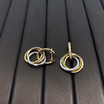 [Kaelin Vow]TRINITY EARRINGS GOLD DIAMOND