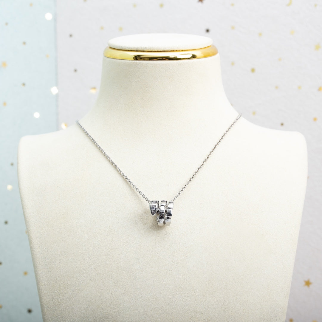 [Kaelin Vow]SERPENTI SILVER NECKLACE DIAMOND