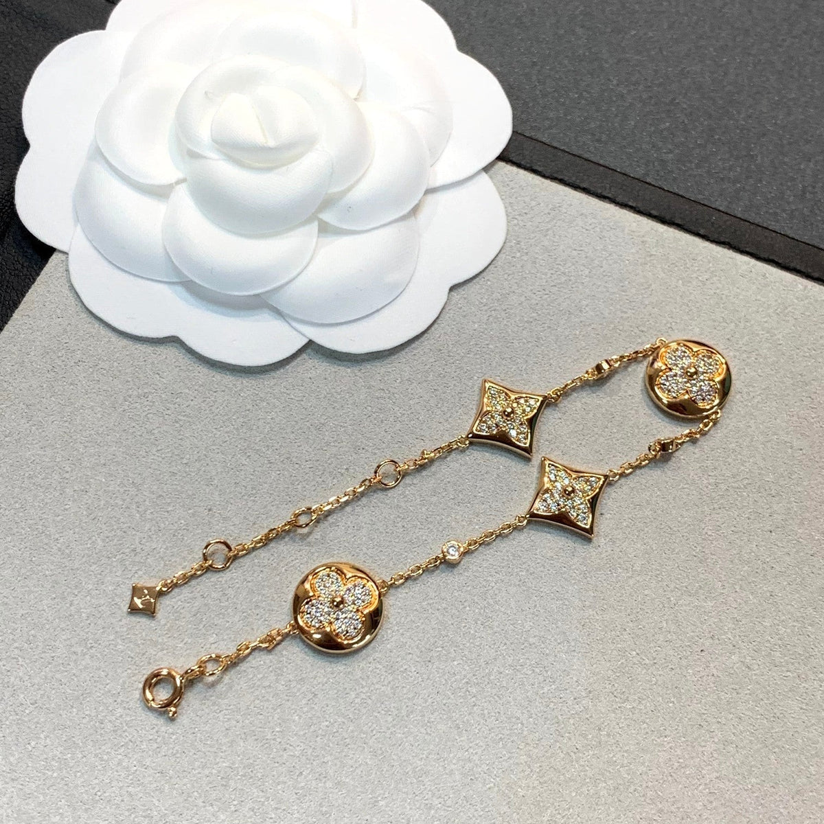 [Kaelin Vow]STAR AND SUN 4 MOTIFS GOLD DIAMONDS BRACELET