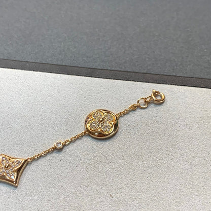 [Kaelin Vow]STAR AND SUN 4 MOTIFS GOLD DIAMONDS BRACELET