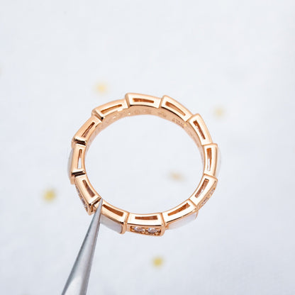 [Kaelin Vow]SERPENTI RING PINK GOLD DIAMOND MOP 3MM
