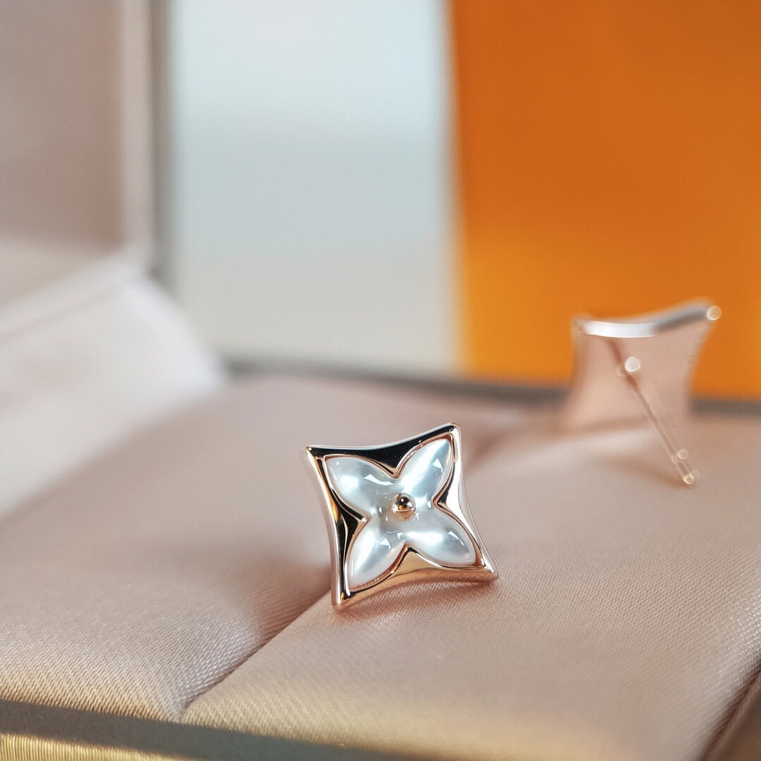 [Kaelin Vow]STAR MOP PINK GOLD EARRINGS