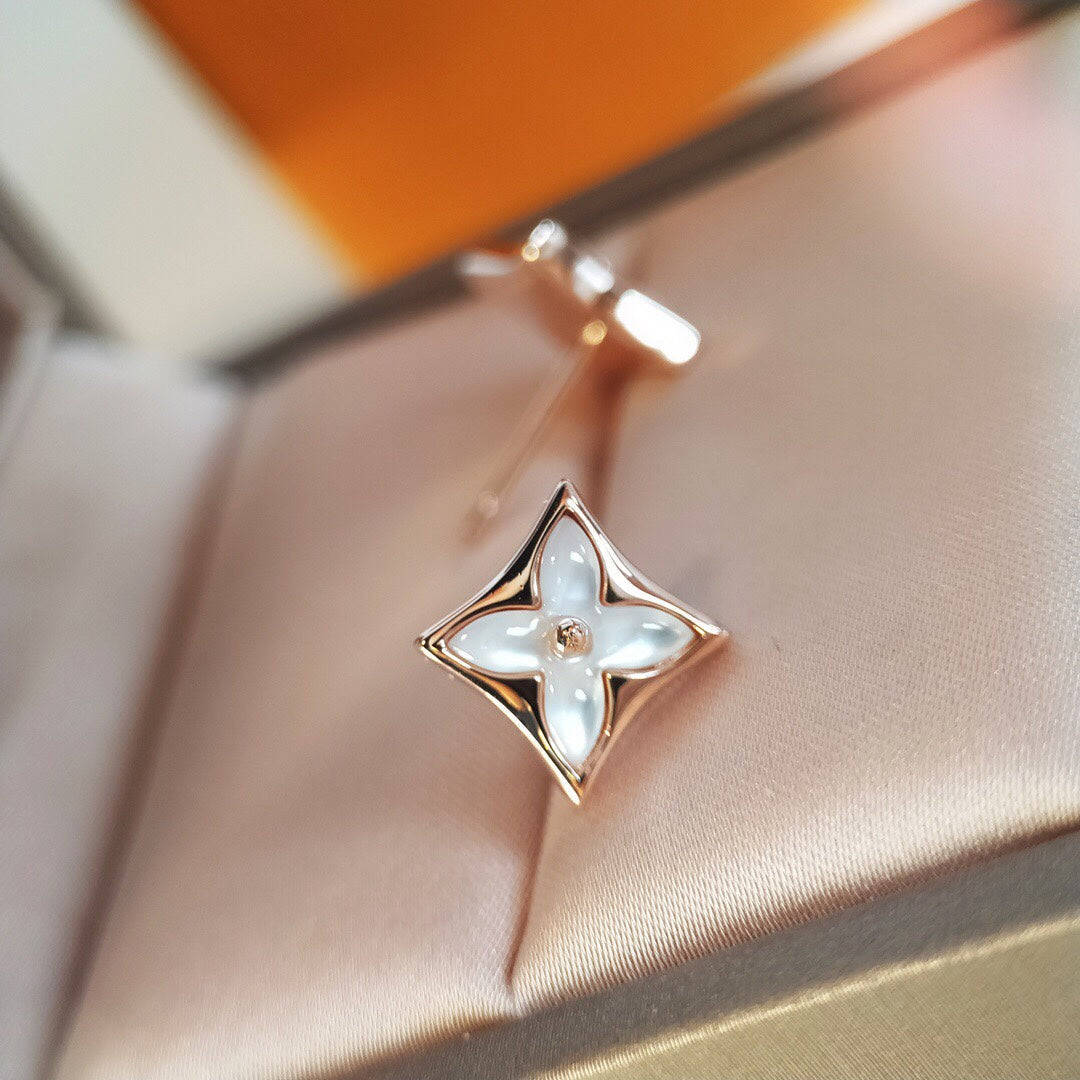 [Kaelin Vow]STAR MOP PINK GOLD EARRINGS