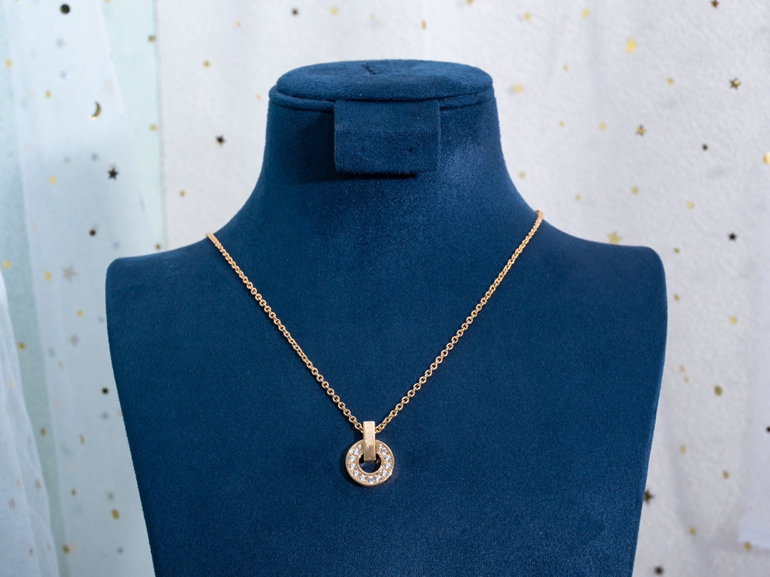 [Kaelin Vow]GARI NECKLACE PINK GOLD DIAMOND