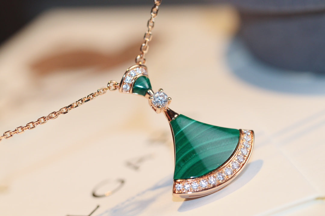 [Kaelin Vow]DREAM NECKLACE MALACHITE DIAMOND