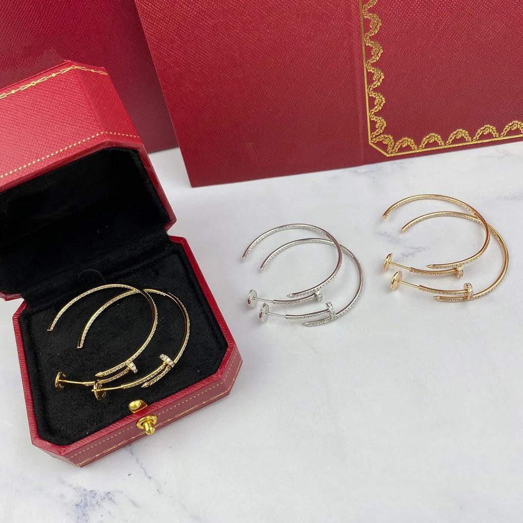 [Kaelin Vow]JUSTE FULL DIAMOND LARGE EARRINGS