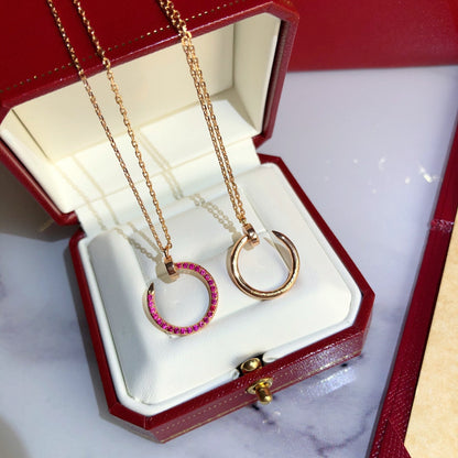 [Kaelin Vow]JUSTE NECKLACE RED FULL DIAMONDS