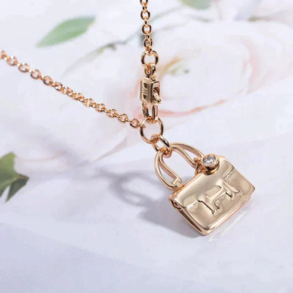 [Kaelin Vow]AMULETTE PEDANT ROSE GOLD NECKLACE