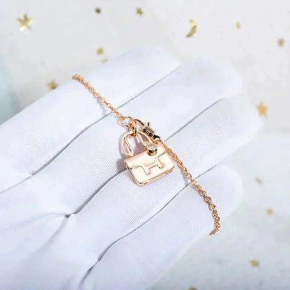 [Kaelin Vow]AMULETTE PEDANT ROSE GOLD NECKLACE