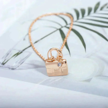[Kaelin Vow]AMULETTE PEDANT ROSE GOLD NECKLACE