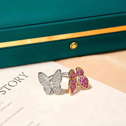 [Kaelin Vow]TWIN BUTTERFLY DIAMOND RING