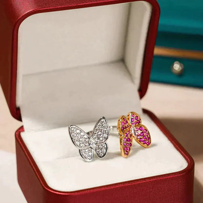 [Kaelin Vow]TWIN BUTTERFLY DIAMOND RING