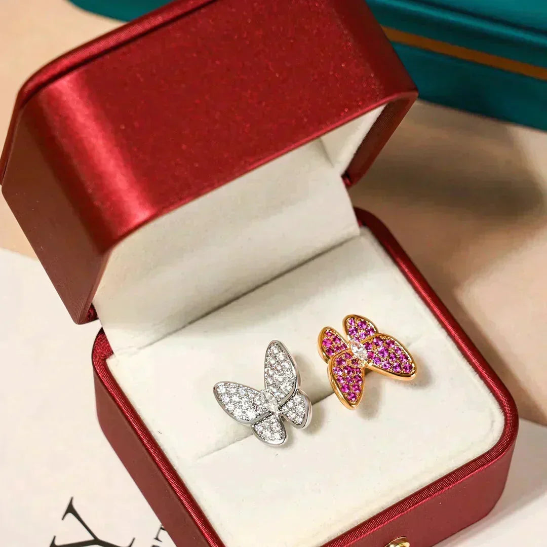 [Kaelin Vow]TWIN BUTTERFLY DIAMOND RING