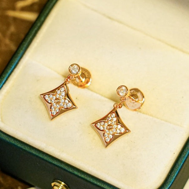 [Kaelin Vow]STAR DIAMONDS EARRINGS GOLD