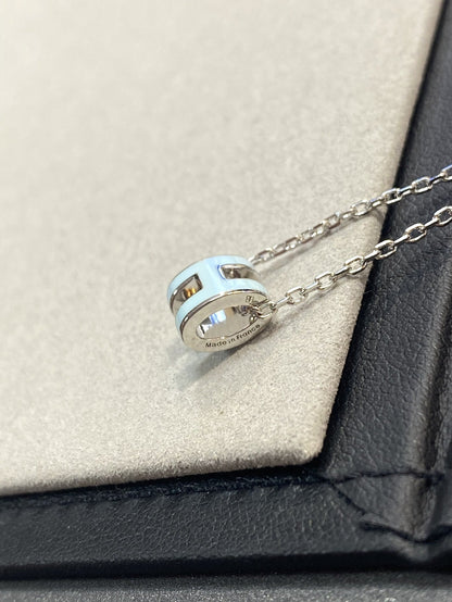[Kaelin Vow]POP H LIGHT BLUE NECKLACE