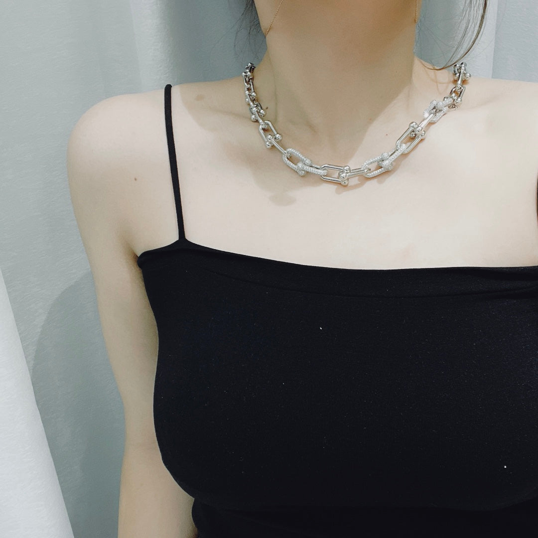 [Kaelin Vow]HARDWEAR NECKLACE DIAMOND PAVED