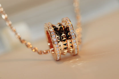 [Kaelin Vow]ZERO 1 ROCK PEDANT PINK GOLD NECKLACE