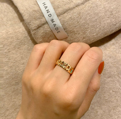 [Kaelin Vow]T TRUE 3.5MM PINK GOLD RING