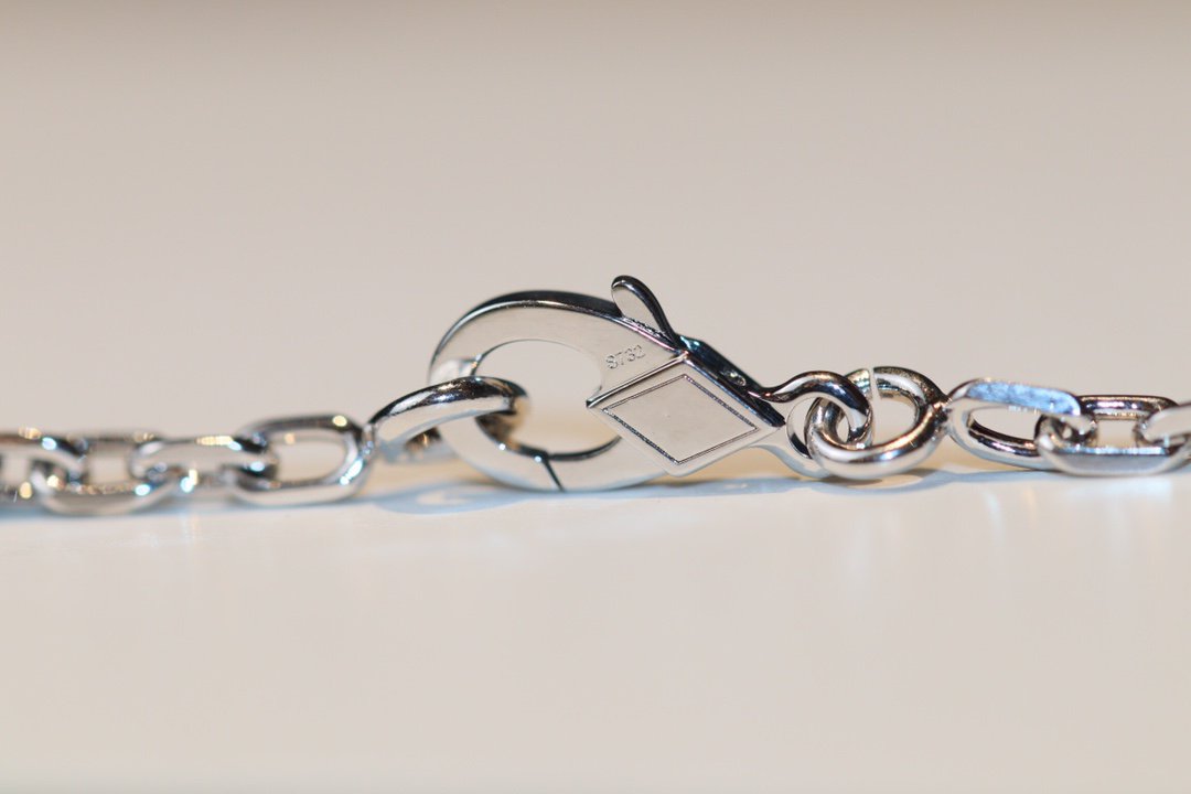 [Kaelin Vow]CLOVER 20 MOTIFS ONYX DIAMOND SILVER