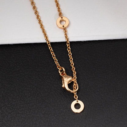[Kaelin Vow]ZERO 1 WHITE CERAMIC PINK GOLD DIAMOND NECKLACE