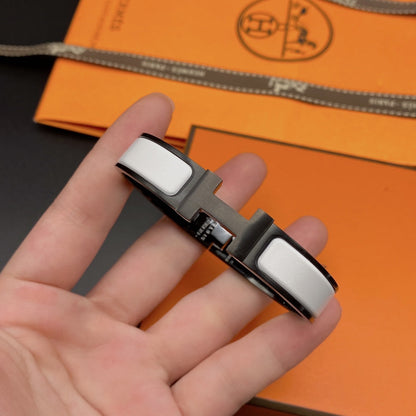[Kaelin Vow]H BRACELET 12MM BLACK WHITE CERAMIC