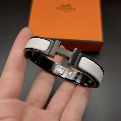 [Kaelin Vow]H BRACELET 12MM BLACK WHITE CERAMIC
