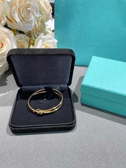[Kaelin Vow]KNOTEN-ARMBAND AUS GOLD, DOPPELREIHIG