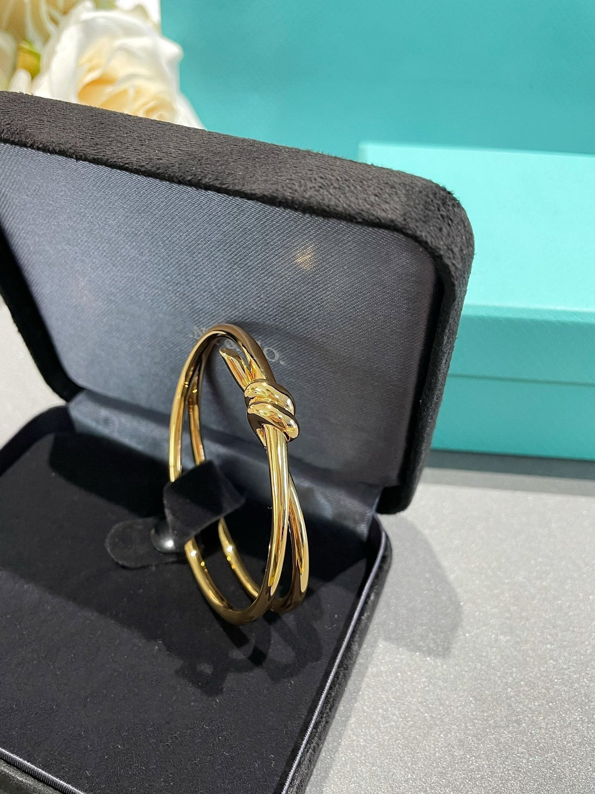 [Kaelin Vow]KNOTEN-ARMBAND AUS GOLD, DOPPELREIHIG