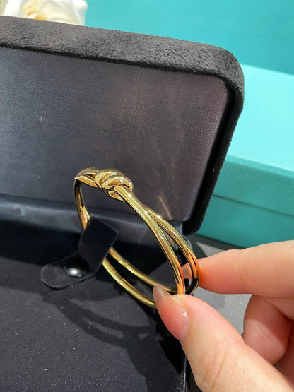 [Kaelin Vow]KNOTEN-ARMBAND AUS GOLD, DOPPELREIHIG