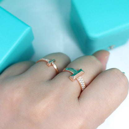 [Kaelin Vow]T1 NARROW DIAMOND PINK GOLD RING