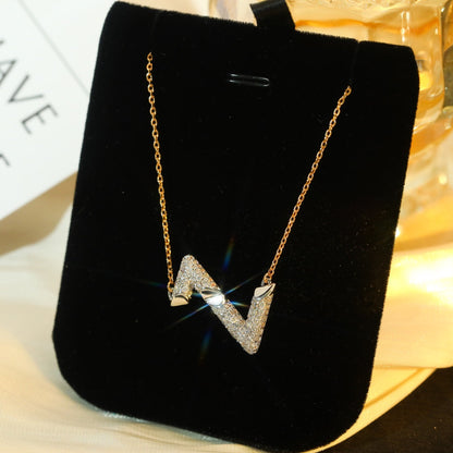 [Kaelin Vow]VOLT SILVER DIAMOND PEDANT NECKLACE