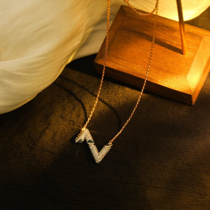 [Kaelin Vow]VOLT SILVER DIAMOND PEDANT NECKLACE