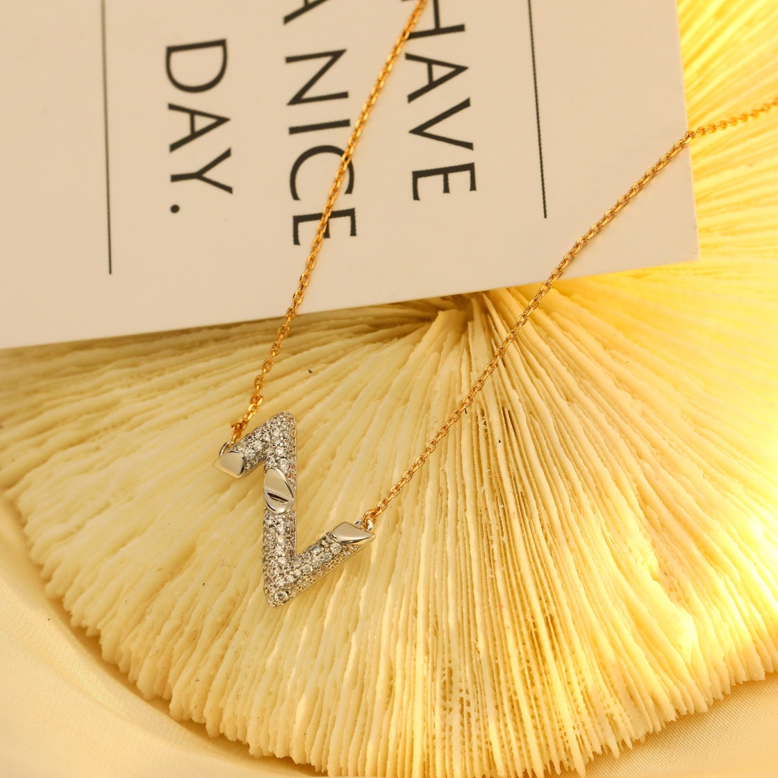 [Kaelin Vow]VOLT SILVER DIAMOND PEDANT NECKLACE