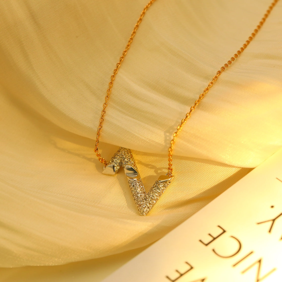 [Kaelin Vow]VOLT SILVER DIAMOND PEDANT NECKLACE