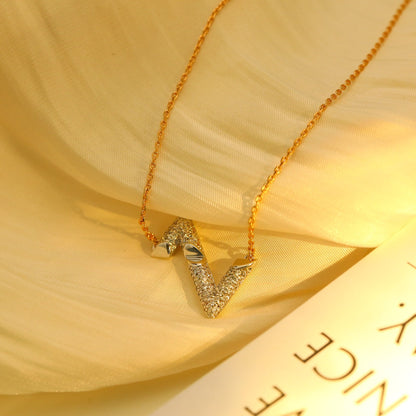 [Kaelin Vow]VOLT SILVER DIAMOND PEDANT NECKLACE