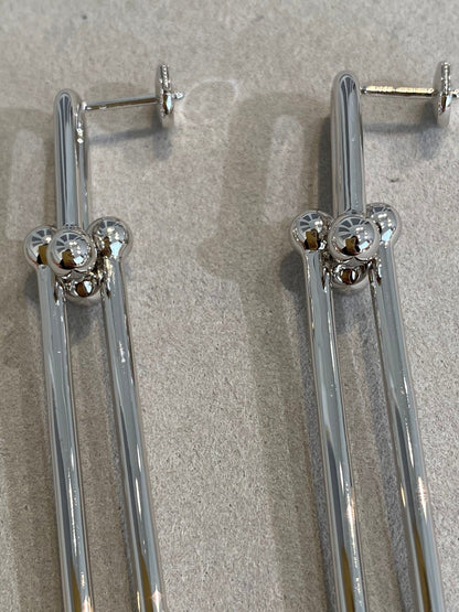 [Kaelin Vow]HARDWEAR DOUBLE LONG LINK EARRINGS