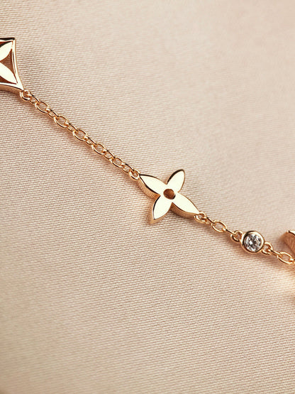 [Kaelin Vow]STAR AND SUN 7 MOTIFS GOLD BRACELET