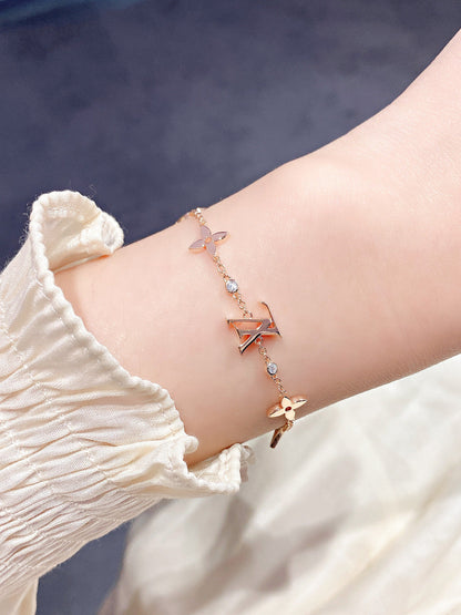 [Kaelin Vow]STAR AND SUN 7 MOTIFS GOLD BRACELET