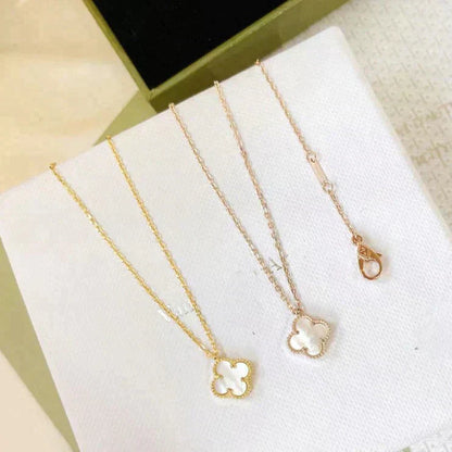 [Kaelin Vow]CLOVER MINI 9.5MM WHITE MOTHER-OF-PEARL NECKLACE