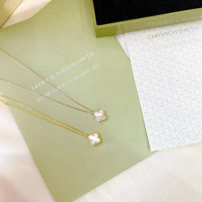 [Kaelin Vow]CLOVER MINI 9.5MM WHITE MOTHER-OF-PEARL NECKLACE