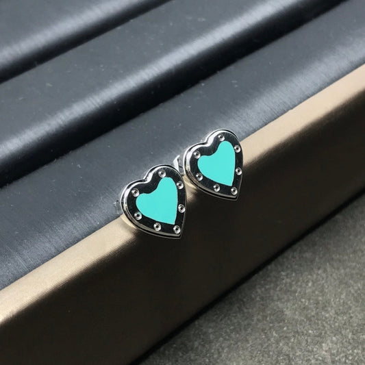 [Kaelin Vow]HEART STUD SILVER EARRINGS