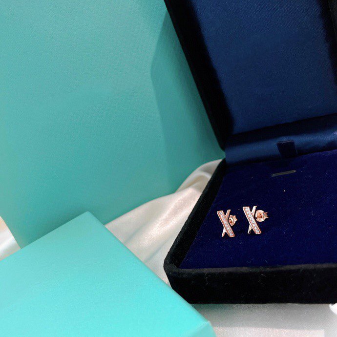 [Kaelin Vow]X EARRINGS ROSE GOLD DIAMONDS