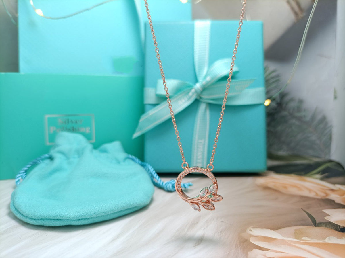 [Kaelin Vow]DIAMOND VINE CIRCLE PENDANT PLATINUM NECKLACE